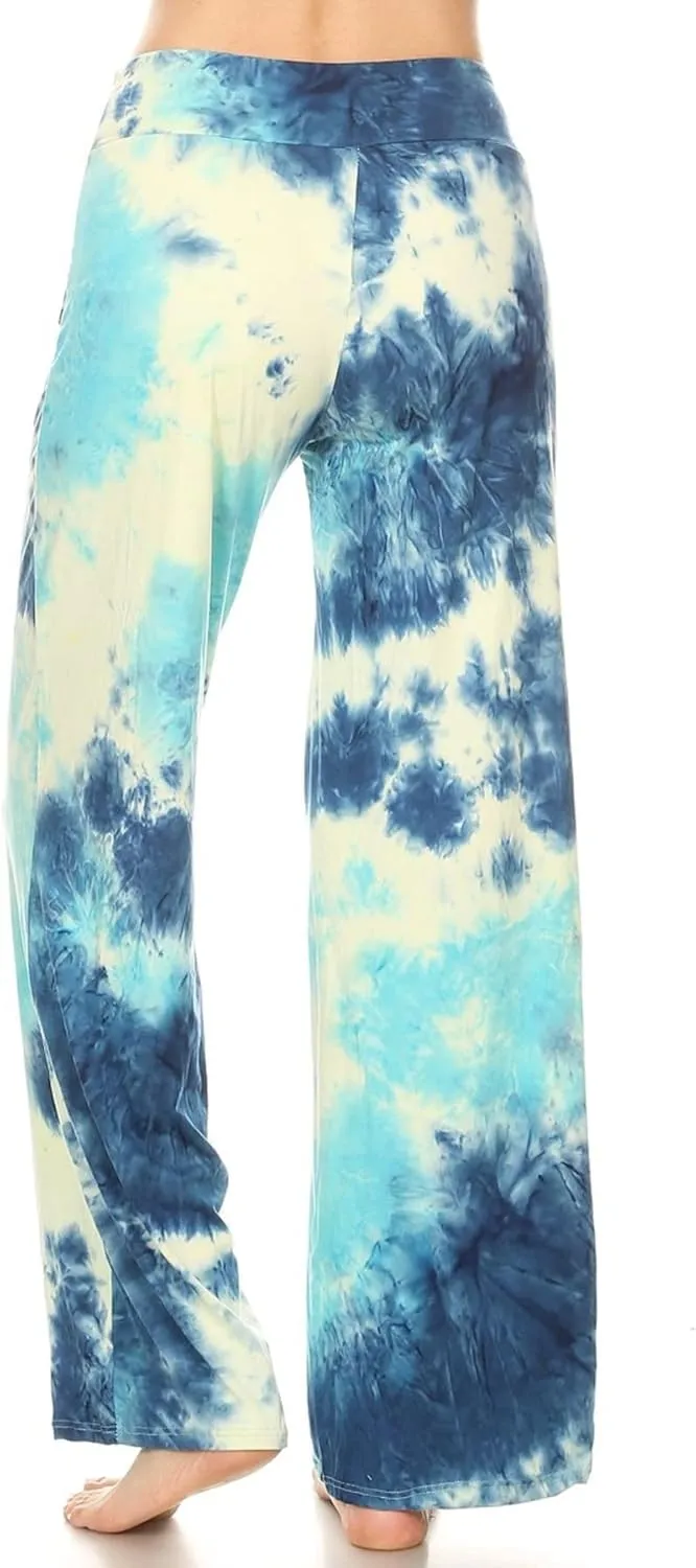 Leggings Depot Women's Casual Long Pajama Lounge Pants Drawstring Sleepwear-Print Design