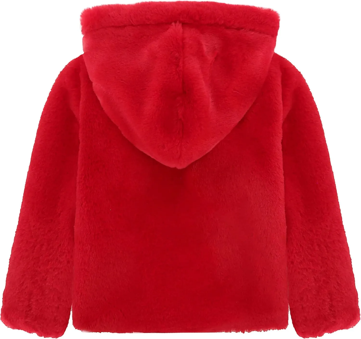 Lilax Girls Cozy Hooded Winter Faux Fur Jacket Coat
