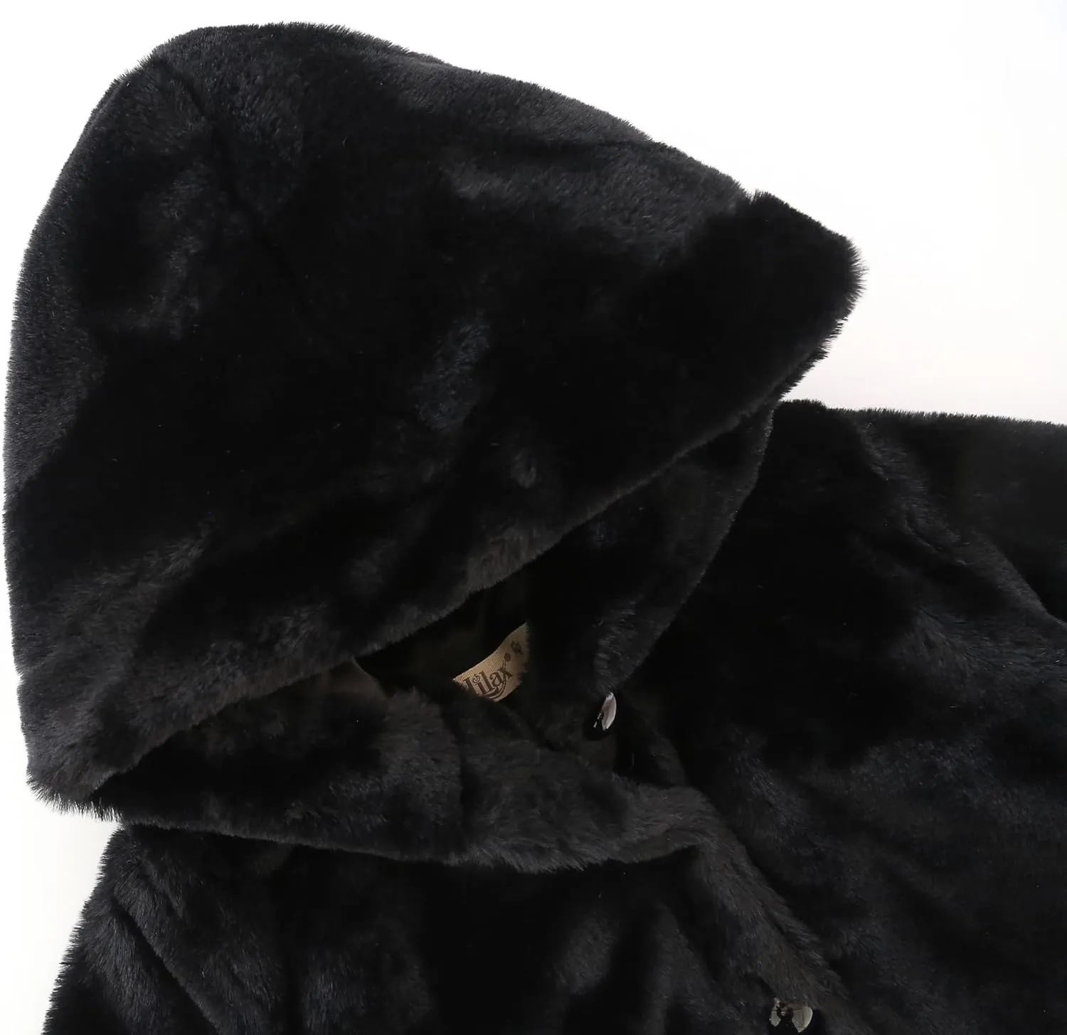 Lilax Girls Cozy Hooded Winter Faux Fur Jacket Coat