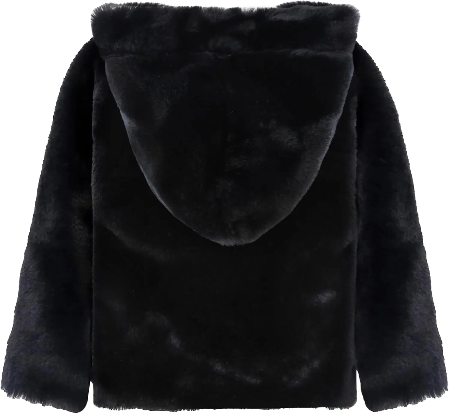 Lilax Girls Cozy Hooded Winter Faux Fur Jacket Coat