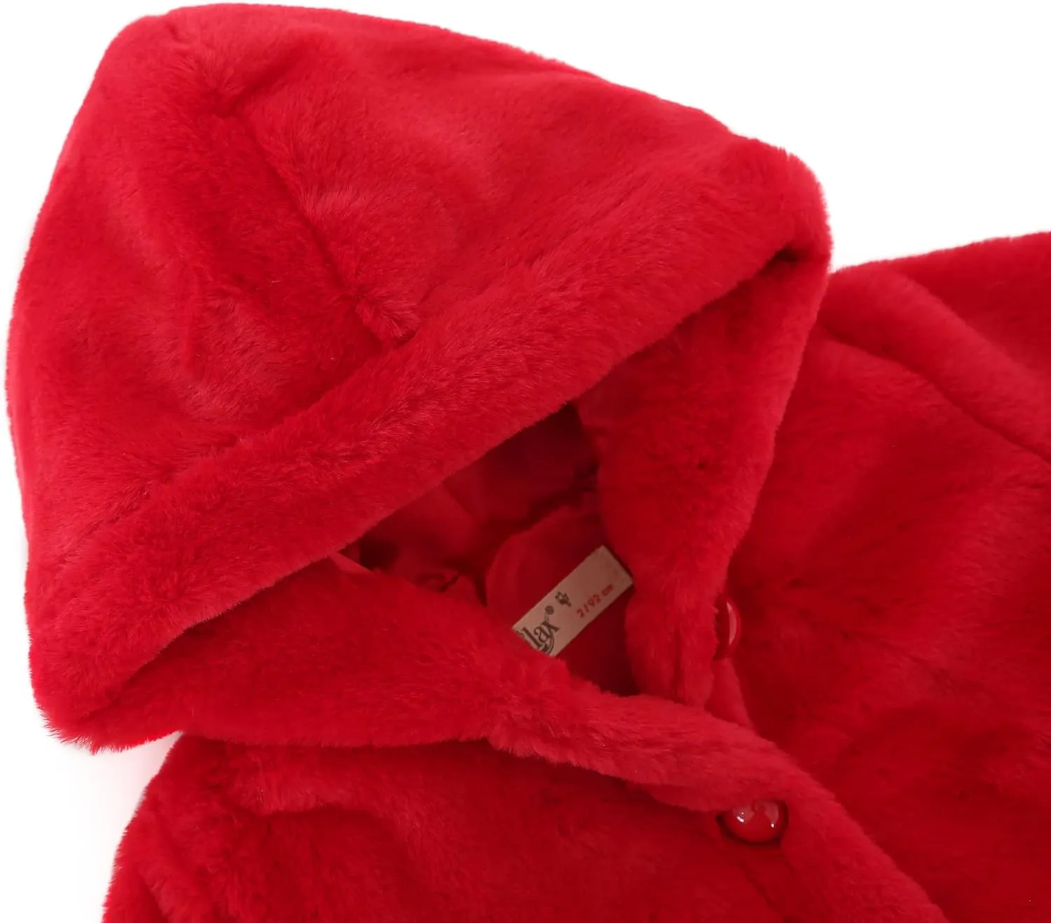 Lilax Girls Cozy Hooded Winter Faux Fur Jacket Coat