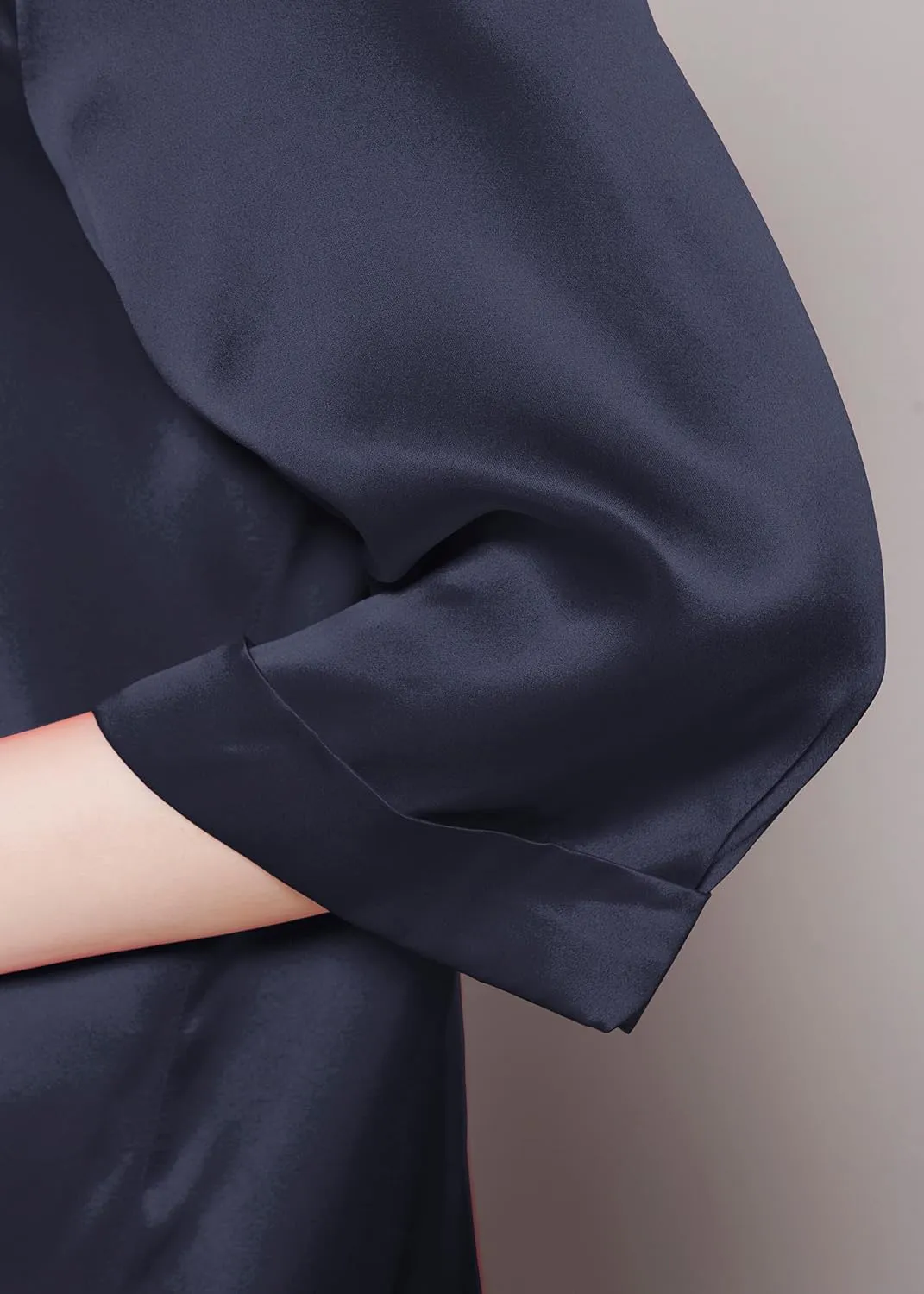 LilySilk Silk Nightshirt for Women Mulberry Silk Button-Down Shirt Dress Classic for Spring and Summer