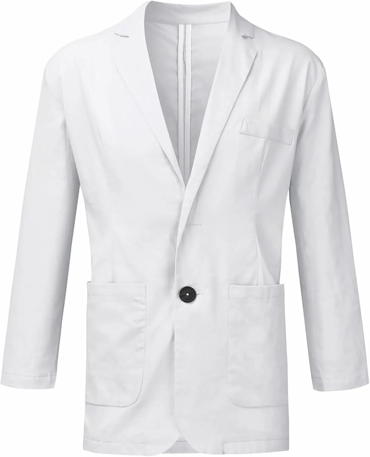 Linen Blazer Men Summer Casual Business Suit Jackets Lightweight Sports Linen Suit Jacket for Men