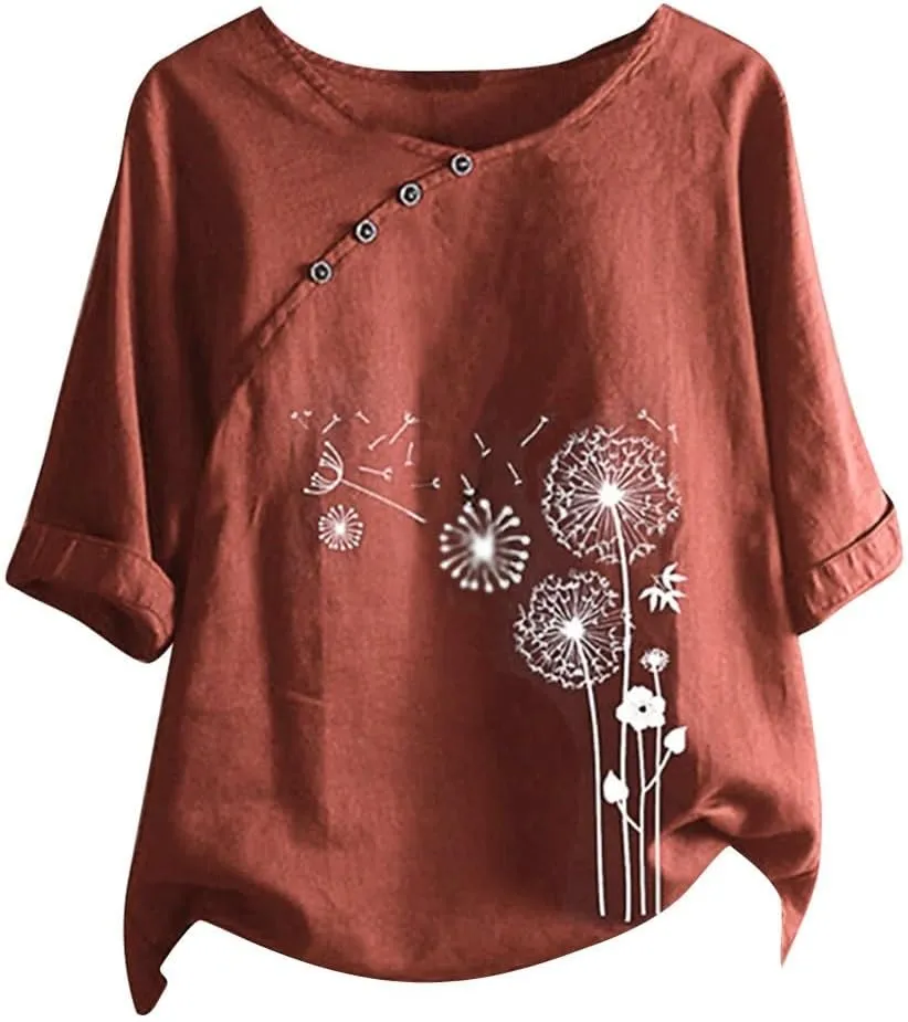 Linen Mens Shirts Summer Tops for Women 2025 Trendy Vacation 3XLt Shirts for Men Big and Tall Funny