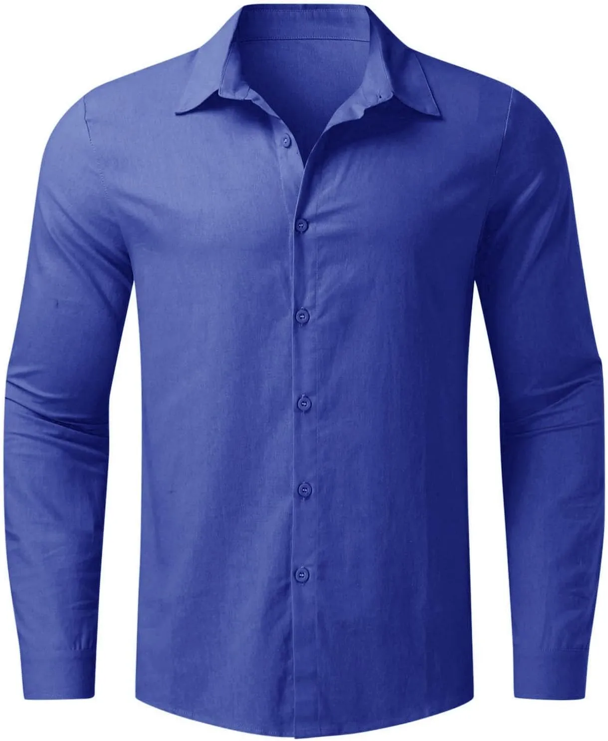 Linen Shirts for Men Long Sleeve Linen Shirt with Hooded Casual Button Down Shirt Summer Beach Hawaiian Shirt for Men