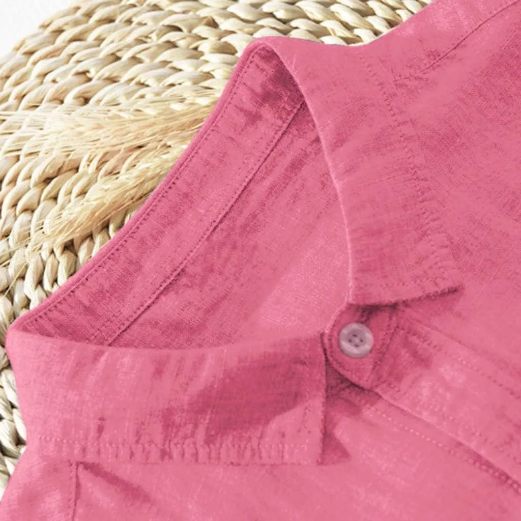 Linen Shirts,Long Sleeve Loose Plus Size Shirt Baggy 2024 Trendy Casual T-Shirt Pocket Blouse Tees Top