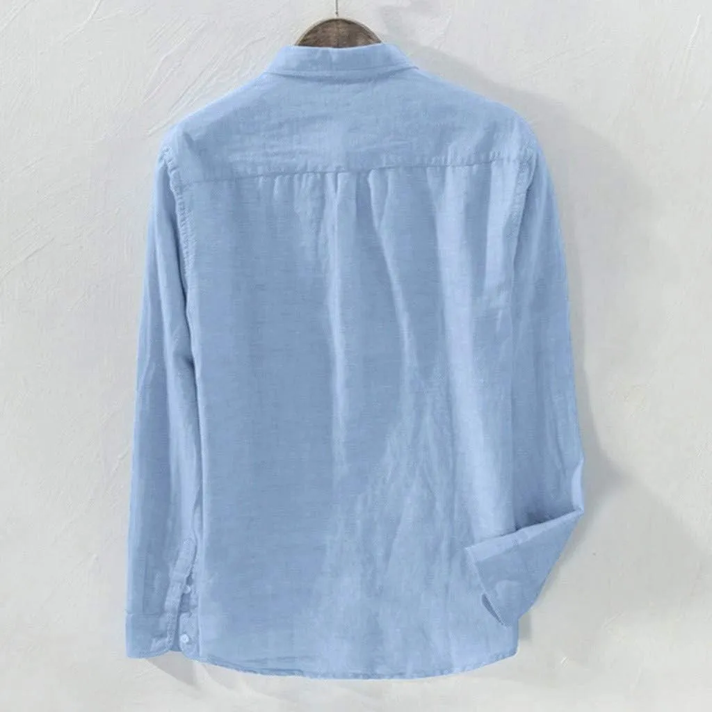 Linen Shirts,Long Sleeve Loose Plus Size Shirt Baggy 2024 Trendy Casual T-Shirt Pocket Blouse Tees Top