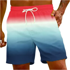 Linen Short Sets for Men Men's Fun Summer Dinosaur Plus Beach Size Shorts Men's Pants Bikini Top Bather Swim Men