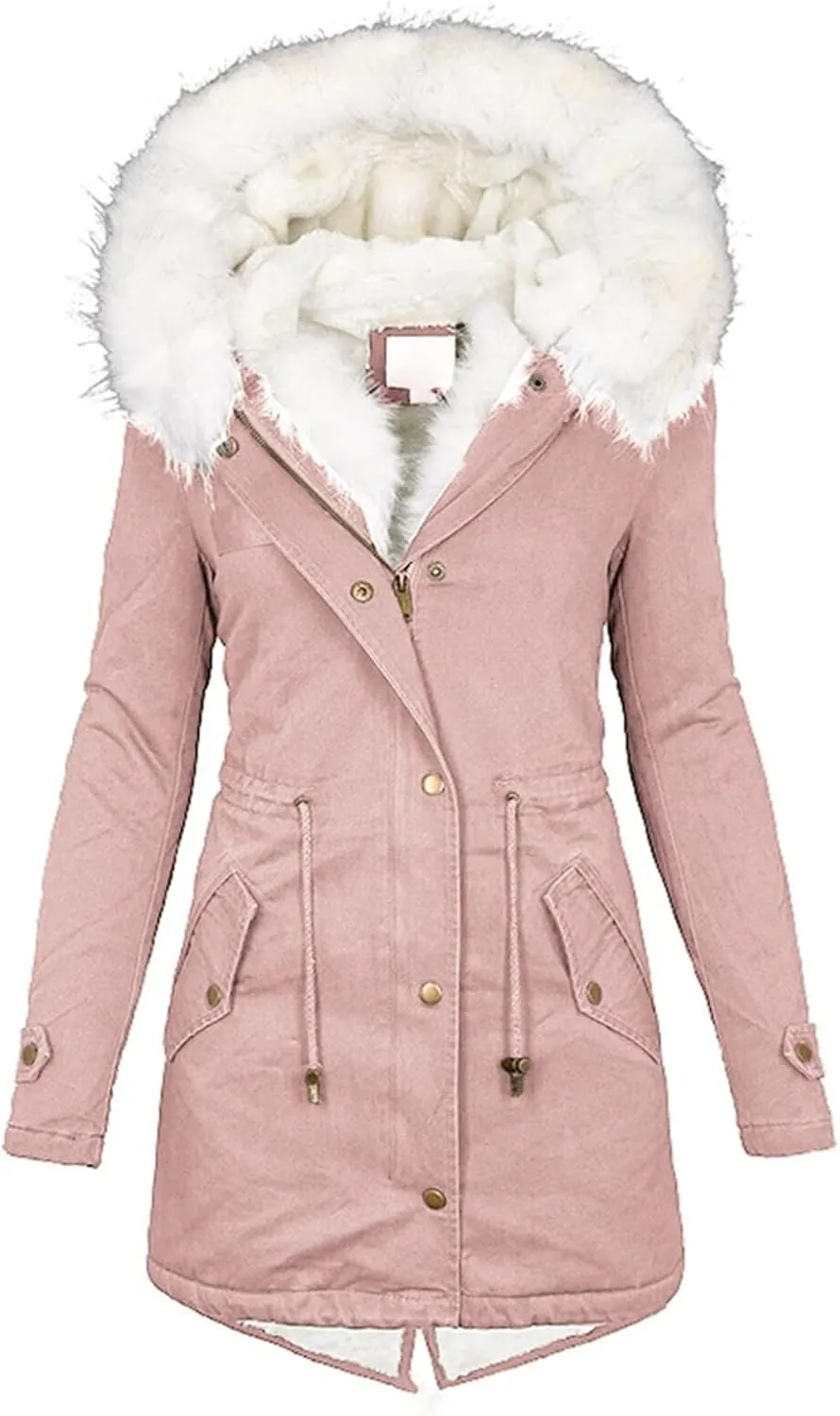 Long Length Quilted Puffer Parka Overcoat Women Slim Thicker Women'S Coat Womens Long-Sleeve Puffer Jacket Womens