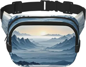 Lost Horizon Print Crossbody Waist Bag, Adjustable Everywhere Fanny Packs for Men&Women/Traveling/Outdoors/Hiking