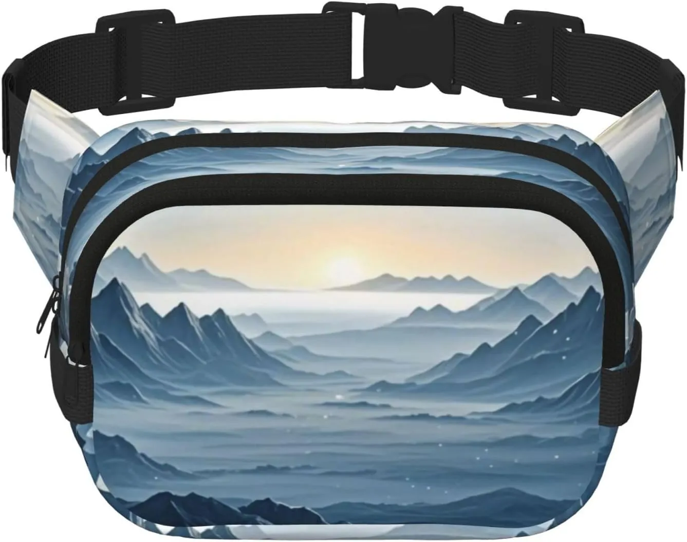 Lost Horizon Print Crossbody Waist Bag, Adjustable Everywhere Fanny Packs for Men&Women/Traveling/Outdoors/Hiking