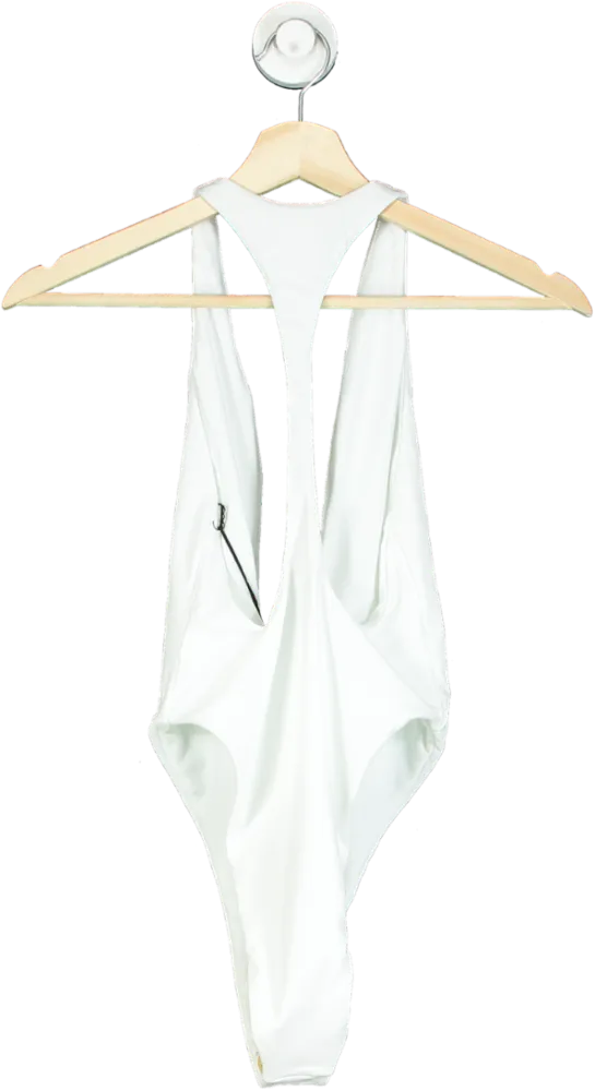 Love Wave White Plunge Swimsuit XS