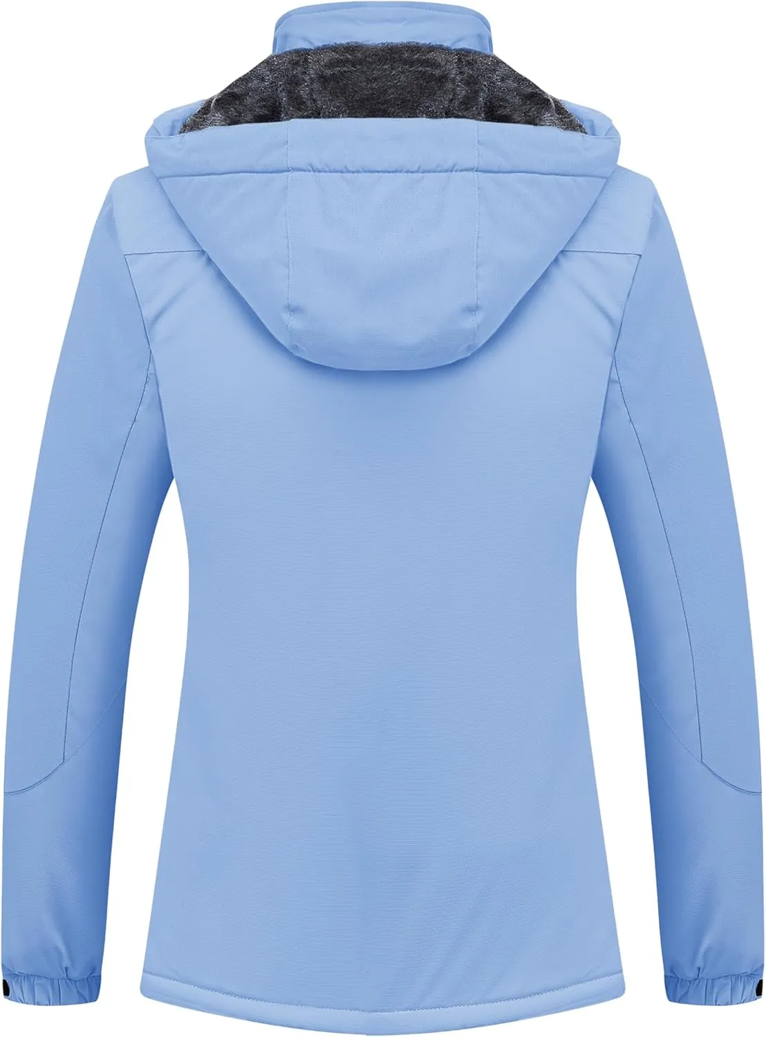 MAGCOMSEN Women's Ski Jacket Waterproof Insulated Snow Jacket Warm Windproof Winter Coats with Hood Fleece Lined Jacket