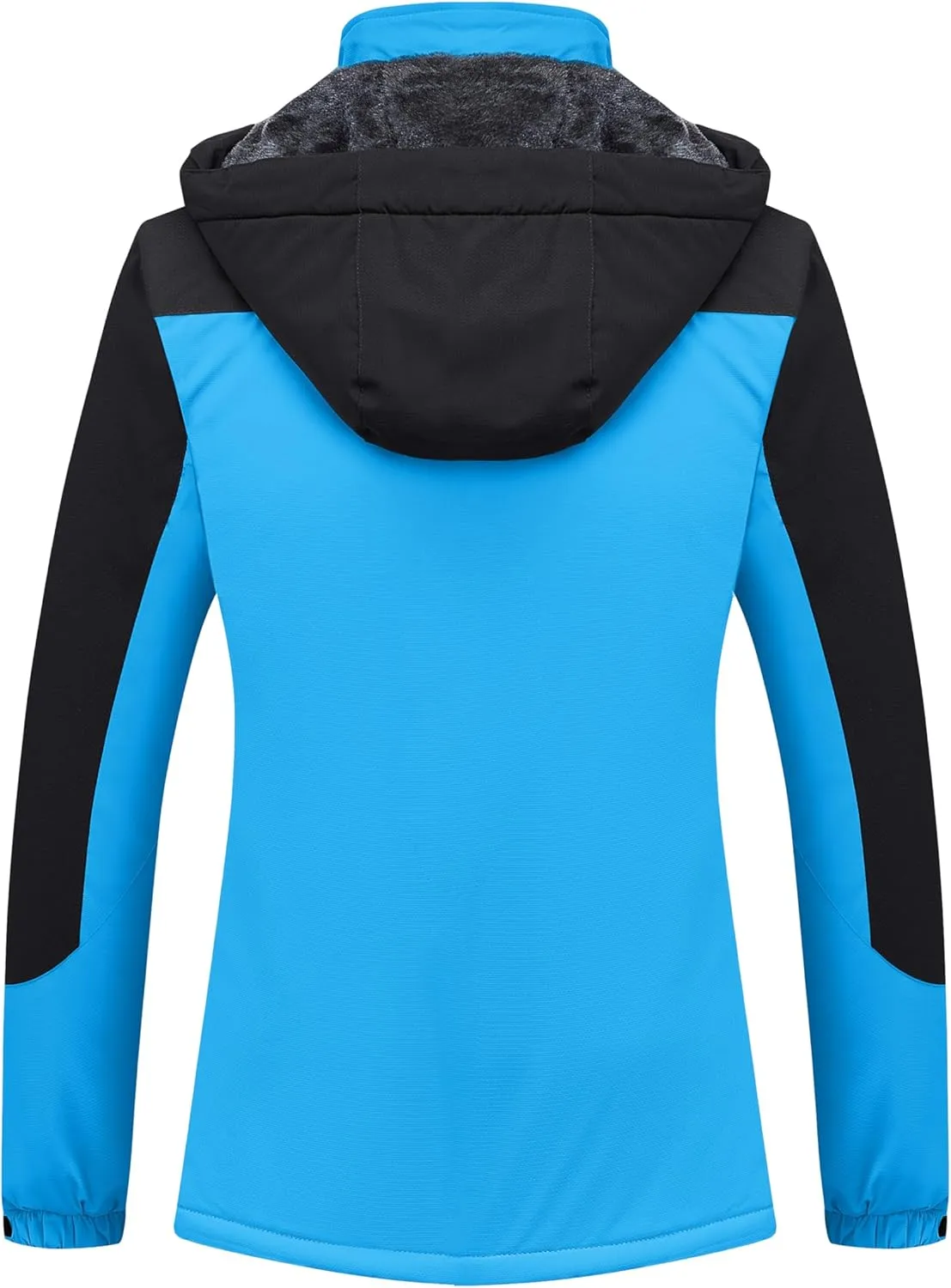 MAGCOMSEN Women's Ski Jacket Waterproof Insulated Snow Jacket Warm Windproof Winter Coats with Hood Fleece Lined Jacket