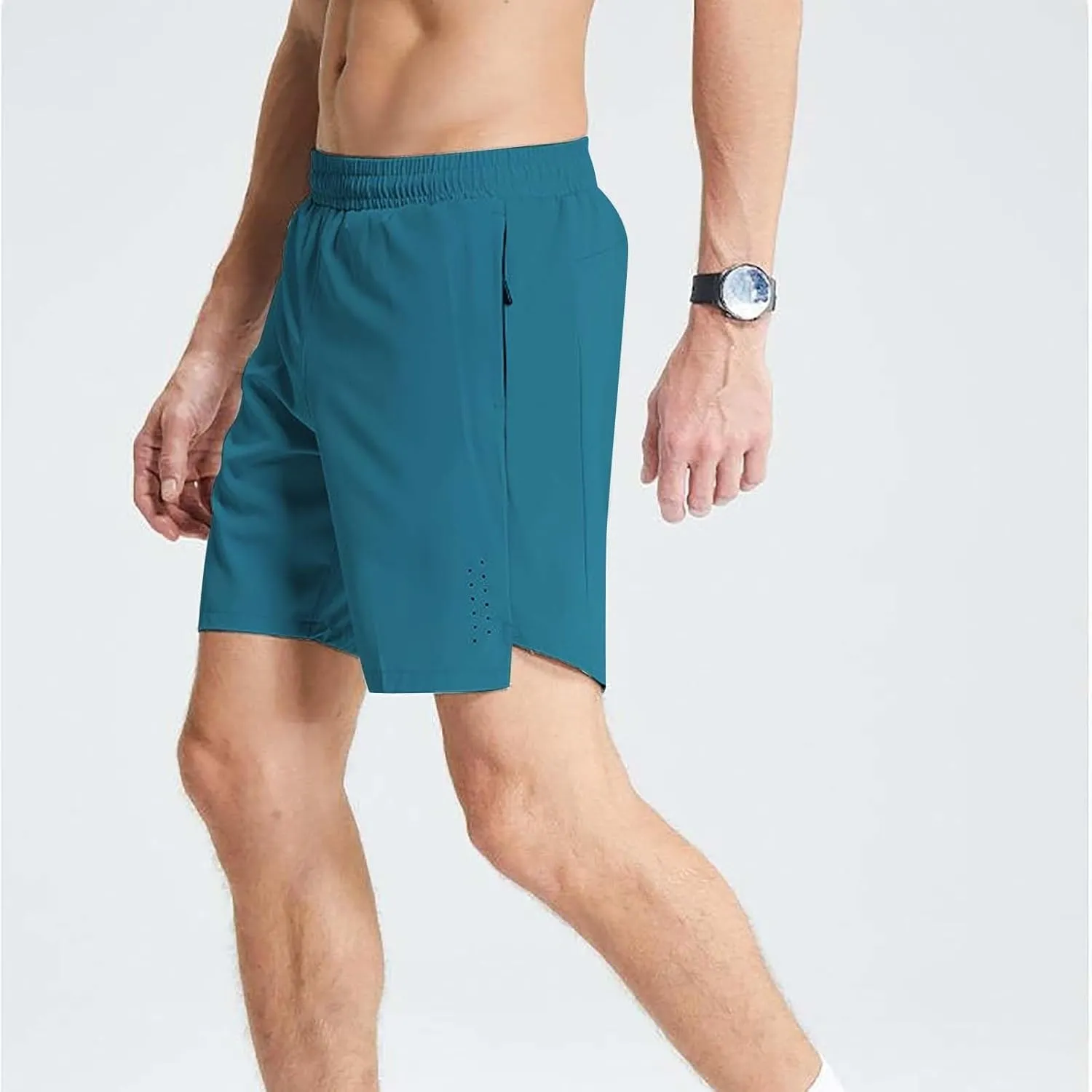Men Athletic Basketball Shorts Workout Gym Quick Dry Shorts Lightweight Breathable Loose Mesh Running Tennis Pants 2024 Trend