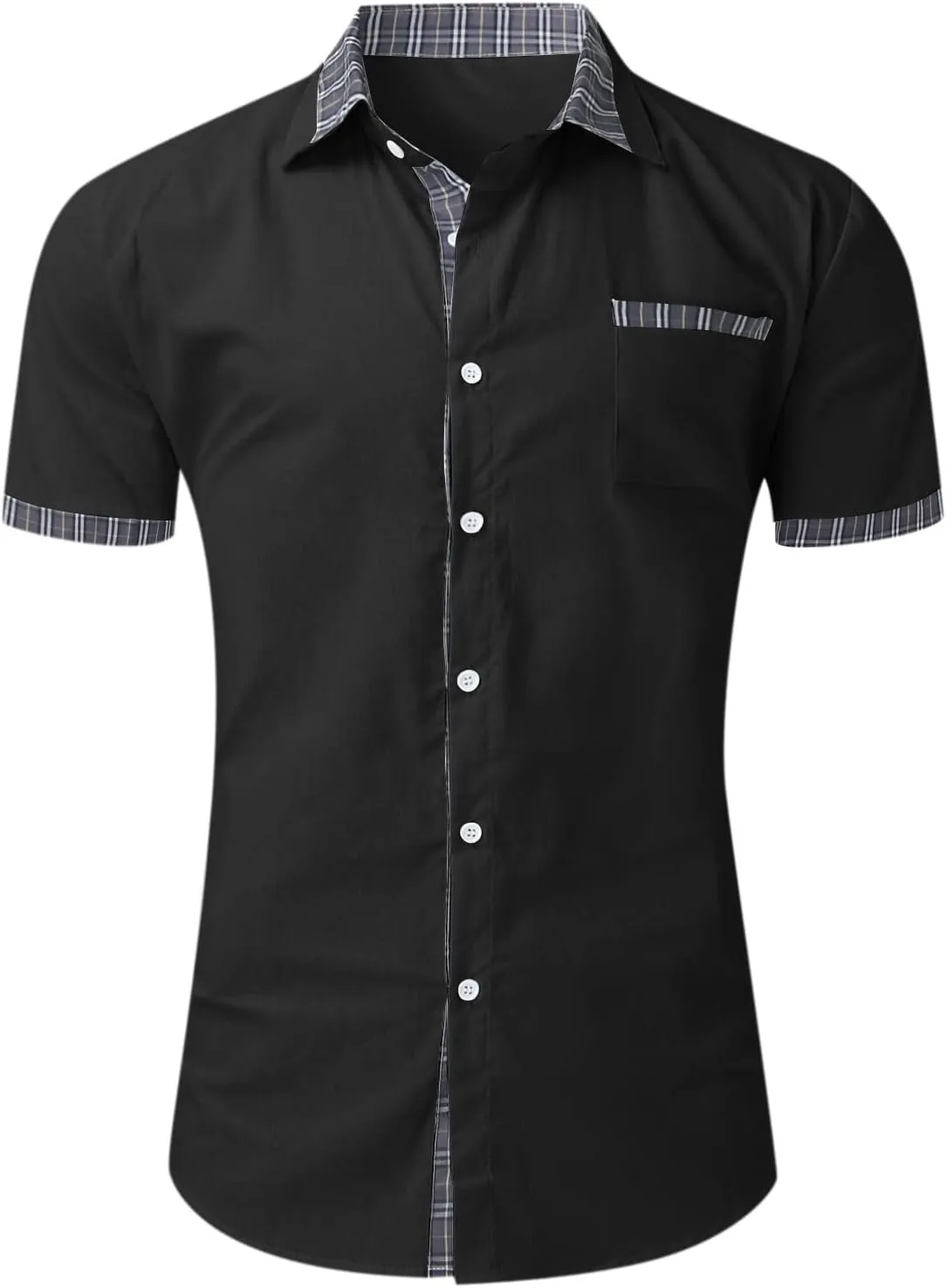 Men Linen Cuban Guayabera Shirt Short Sleeve Button Down Striped Shirts Casual 2025 Summer Beach Tops with Pockets