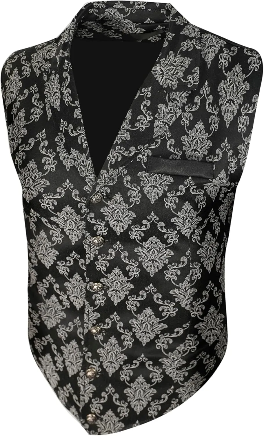 Men Paisley Suit Victorian Vest Steampunk Gothic Waistcoat Floral Vampire Tuxedo Renaissance Goth