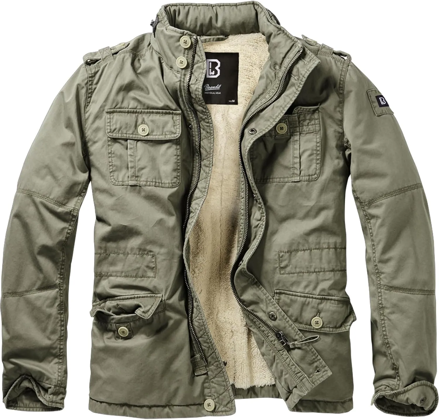 Men Sherpa-Lined Military
