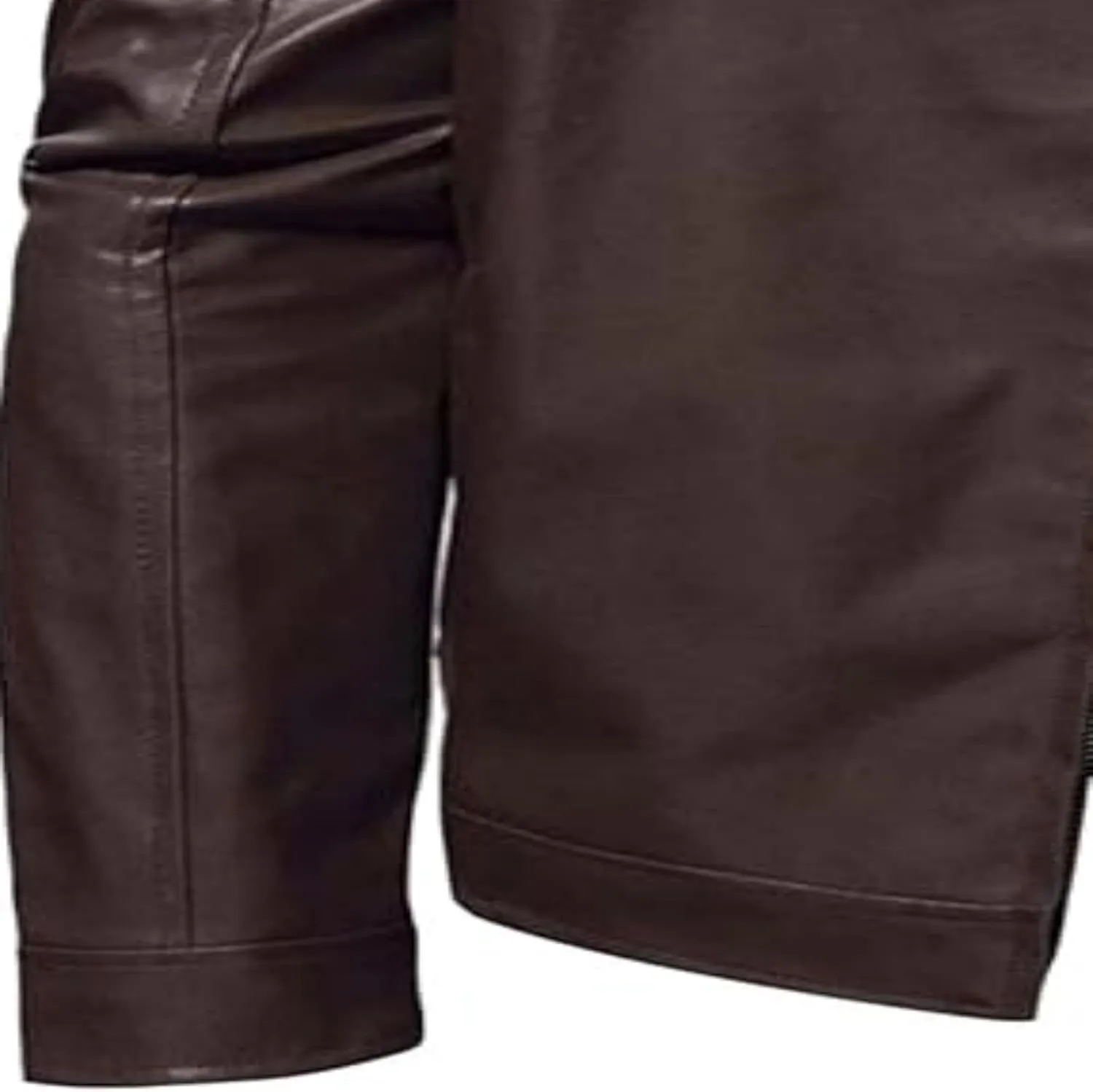 Men Slim Fit Motorcyle Leather Jacket Zip-Up Windbreaker Leather Jackets Lightweight PU Biker Vintage Coat