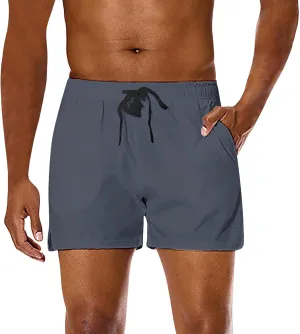 Men Summer Sports Shorts Combat Lightweight Quick Dry Baggy Workout Casual Pants Solid Beach Hiking Breathable Bermuda Pant