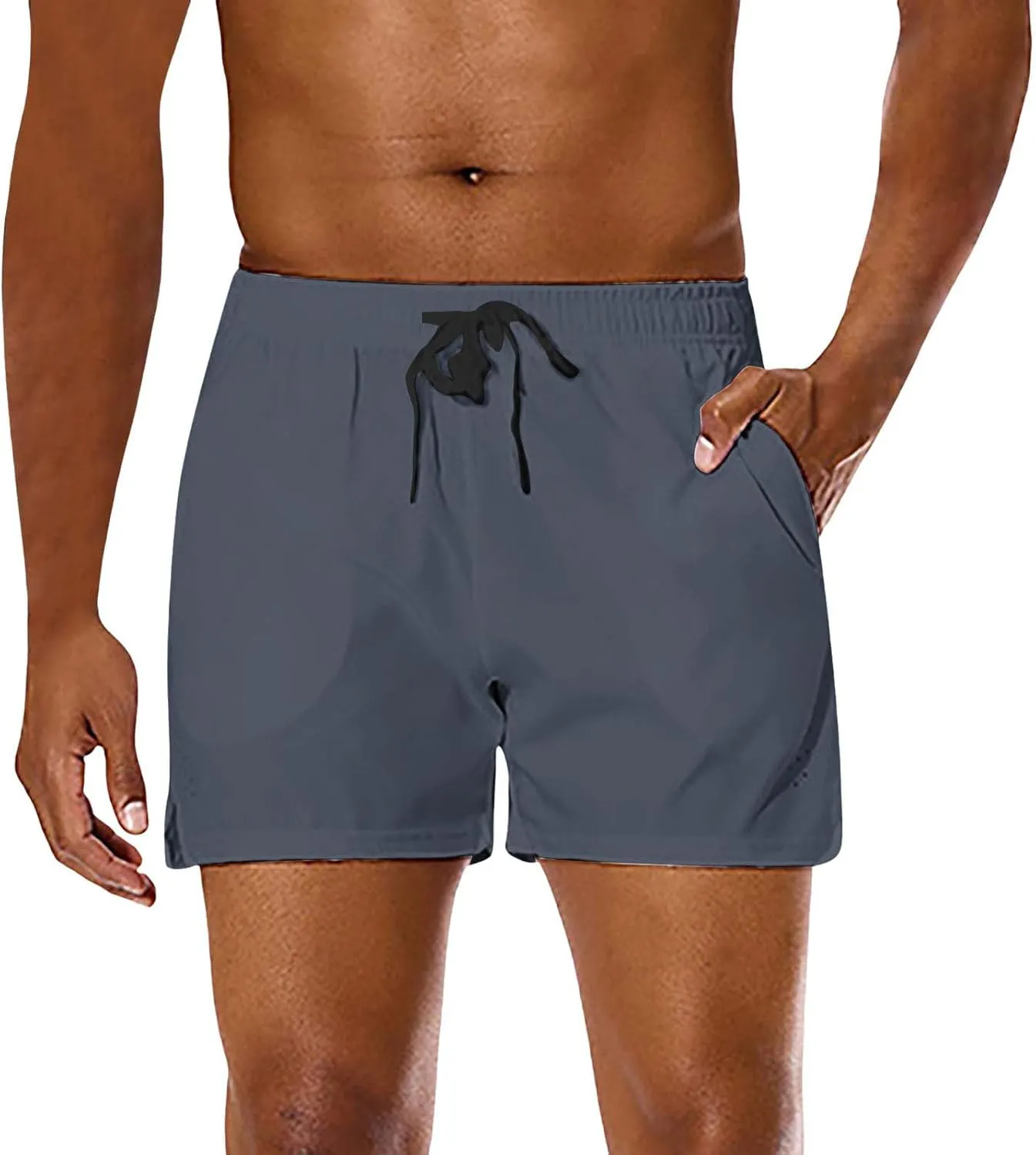Men Summer Sports Shorts Combat Lightweight Quick Dry Baggy Workout Casual Pants Solid Beach Hiking Breathable Bermuda Pant
