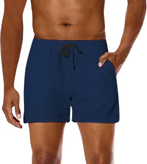 Men Summer Sports Shorts Combat Lightweight Quick Dry Baggy Workout Casual Pants Solid Beach Hiking Breathable Bermuda Pant