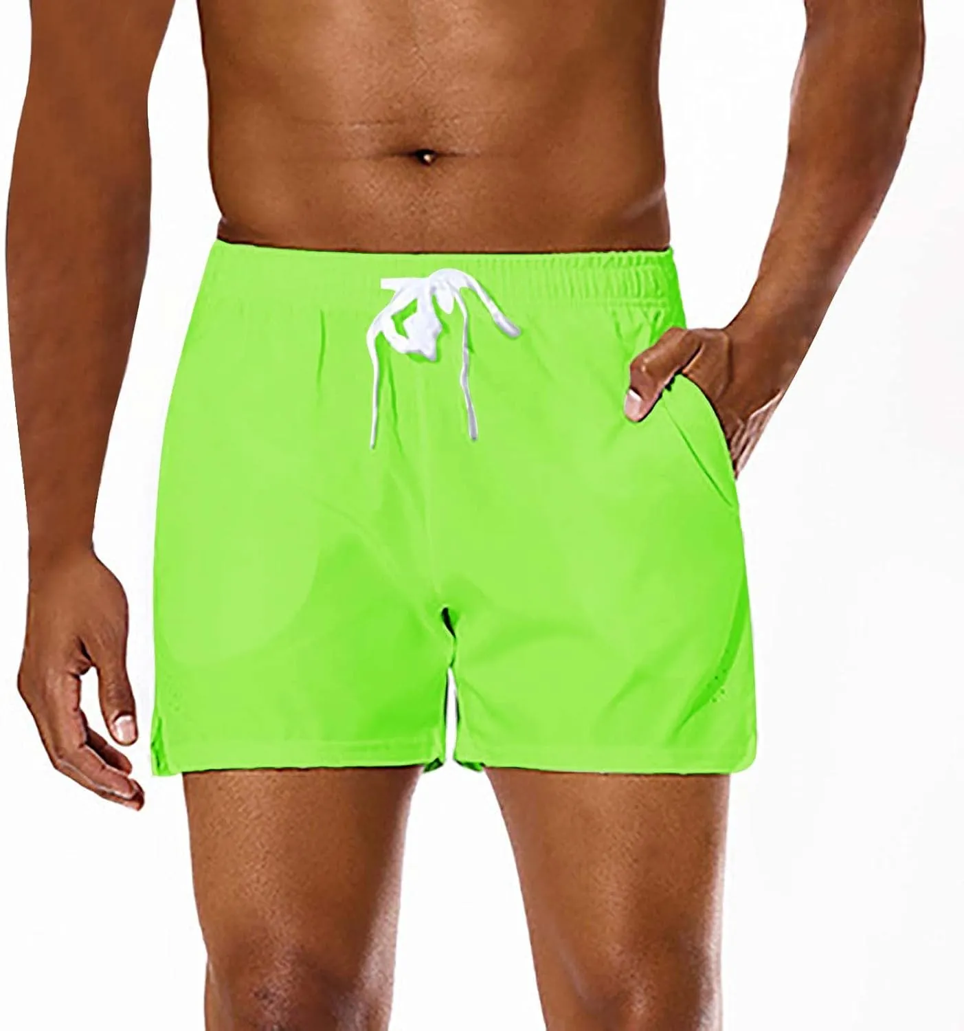 Men Summer Sports Shorts Combat Lightweight Quick Dry Baggy Workout Casual Pants Solid Beach Hiking Breathable Bermuda Pant