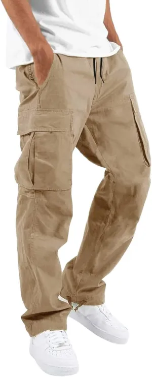 Men Tactical Cargo Pants Outdoor Lightweight Military Combat Trousers Gym Training Workout Joggers Sweatpants Trousers