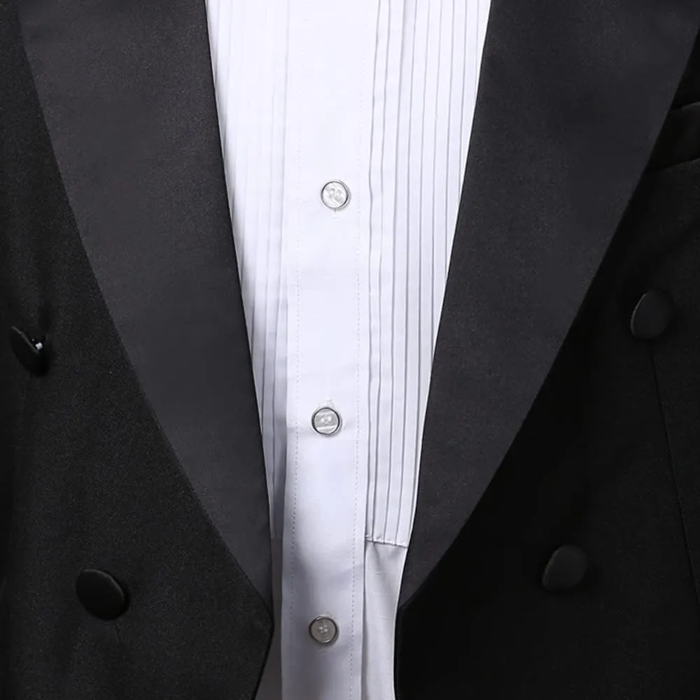 Men Tuxedo Suits Slim Fit Formal Magician Costume Tailcoat Jacket Musician Blazer Coats Prince Party Blazer Embroidery Court