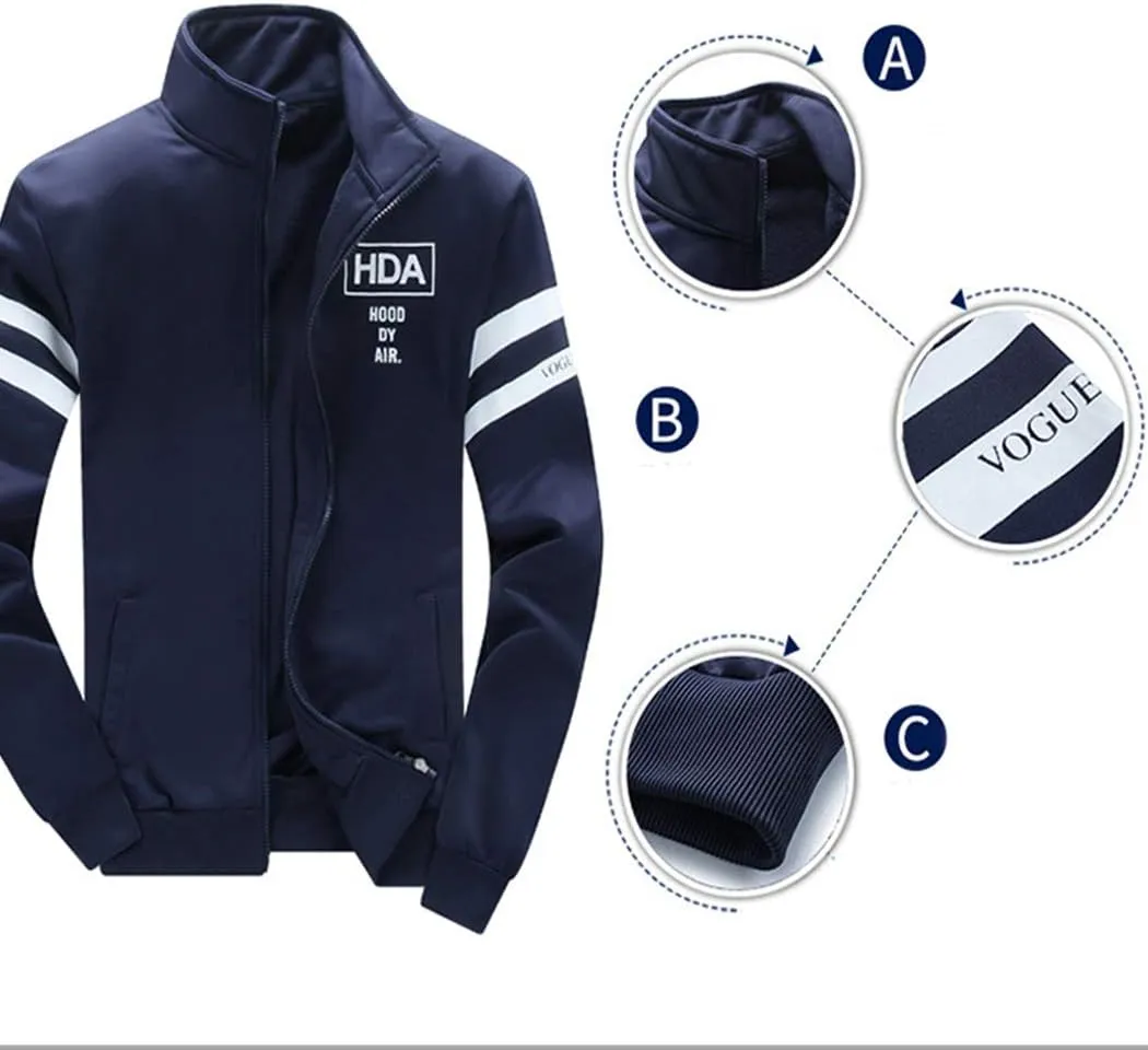 Men's 2 Piece Outfits Casual Track Suit Jacket  Pants Jogger Set