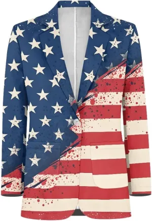 Men's Casual Blazer Long Sleeve Suit Jackets Sports Coats One Button Business Jacket with 2 Pocket Size XS-5XL