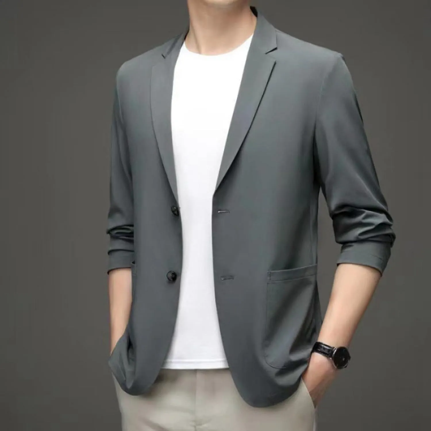 Men's Casual Blazer One Button Sport Coat Slim Fit Lightweight Suit Blazer Jacket Ugly Christmas Blazer