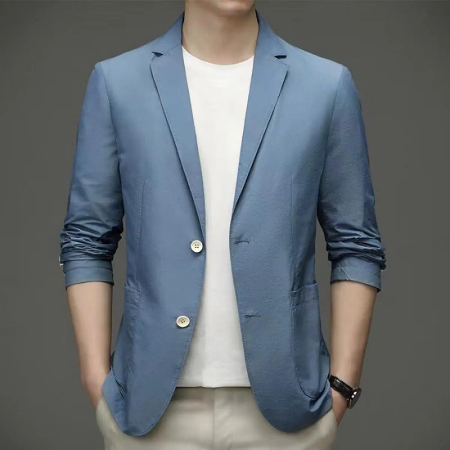 Men's Casual Blazer One Button Sport Coat Slim Fit Lightweight Suit Blazer Jacket Ugly Christmas Blazer