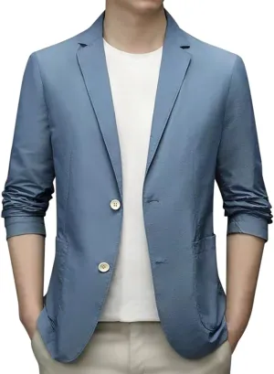 Men's Casual Blazer One Button Sport Coat Slim Fit Lightweight Suit Blazer Jacket Ugly Christmas Blazer