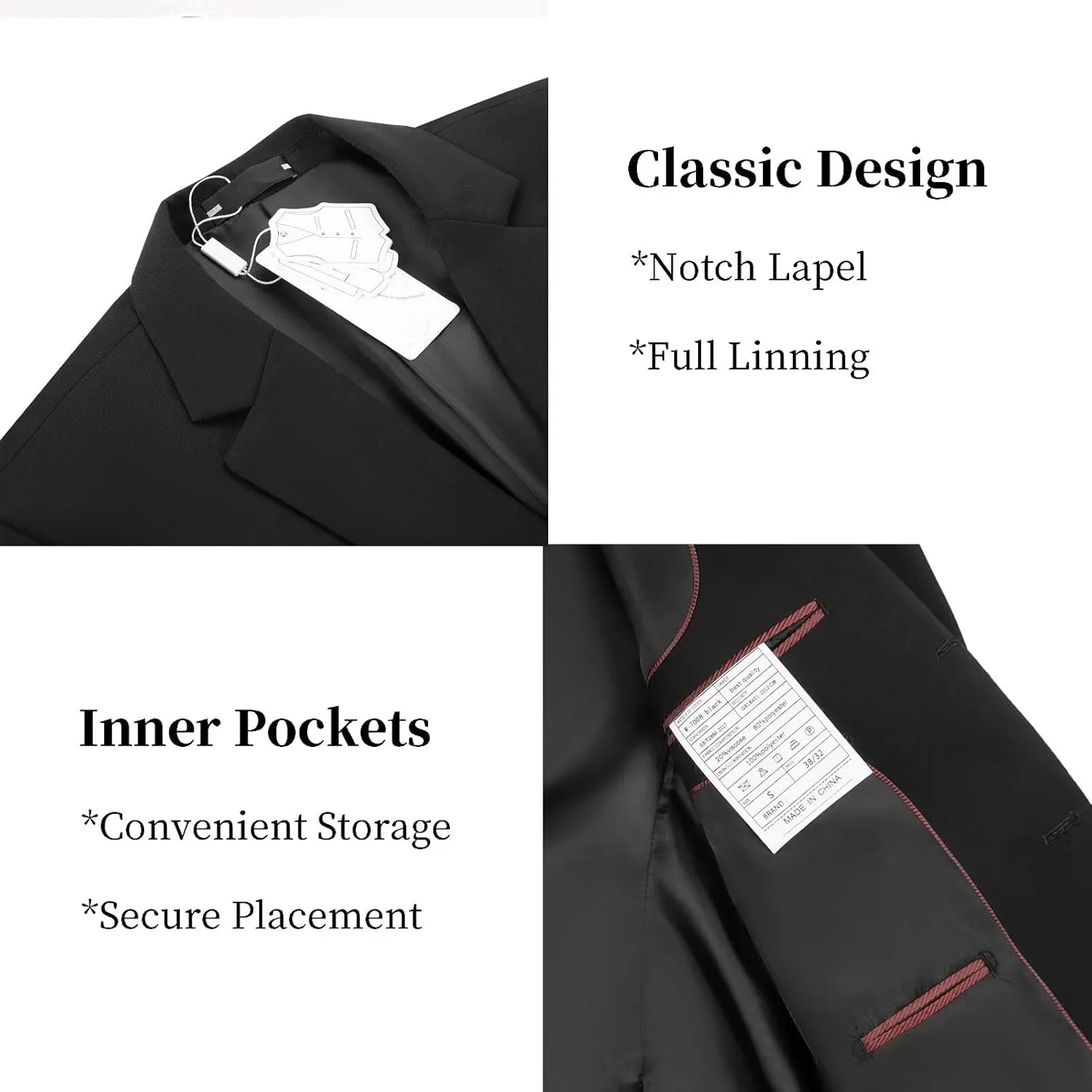 Men's Casual Blazer Suit Jackets Slim Fit Sport Coat Single Breasted Suit Blazers Dinner Party Prom