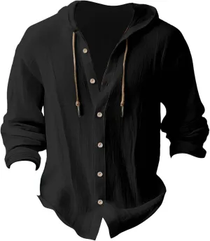 Men's Casual Button Down Shirt Cotton Solid Color Pocket Long Sleeve Shirt Top Long Sleeve T Shirt Men Mens Shirts