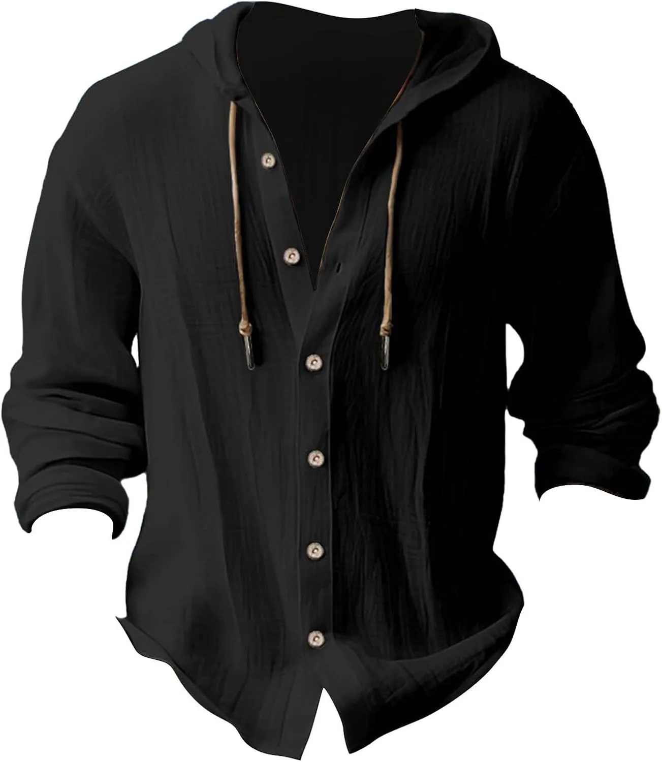 Men's Casual Button Down Shirt Cotton Solid Color Pocket Long Sleeve Shirt Top Long Sleeve T Shirt Men Mens Shirts