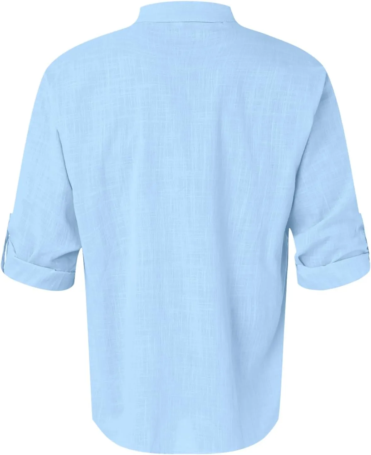 Men's Casual Button Down Shirts Long Sleeve Linen Shirt Fashion Beach Summer Shirt Solid Short Sleeve Summer Beach Shirts