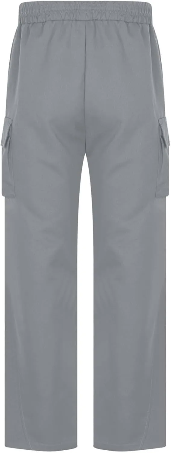 Men's Casual Cargo Pants Elastic Waist Drawstring Joggers Pant Athletic Baggy Jogging Sweatpants with Flap Pockets