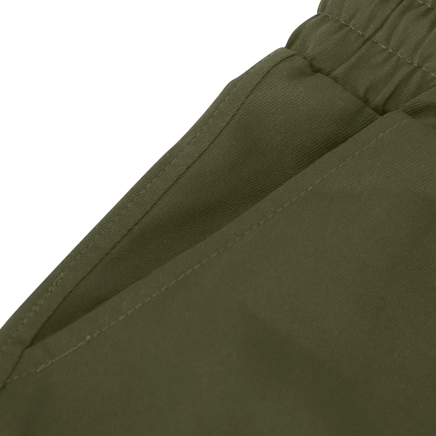 Men's Casual Cargo Pants Elastic Waist Drawstring Joggers Pant Athletic Baggy Jogging Sweatpants with Flap Pockets