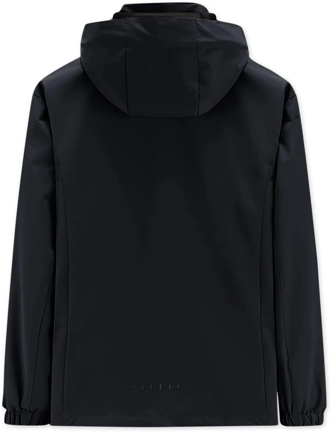 Men's Casual Detachable Hood Long Sleeve Full Zip Coat Hiking Outdoor Waterproof Windbreaker Warm Hoodie Jacket