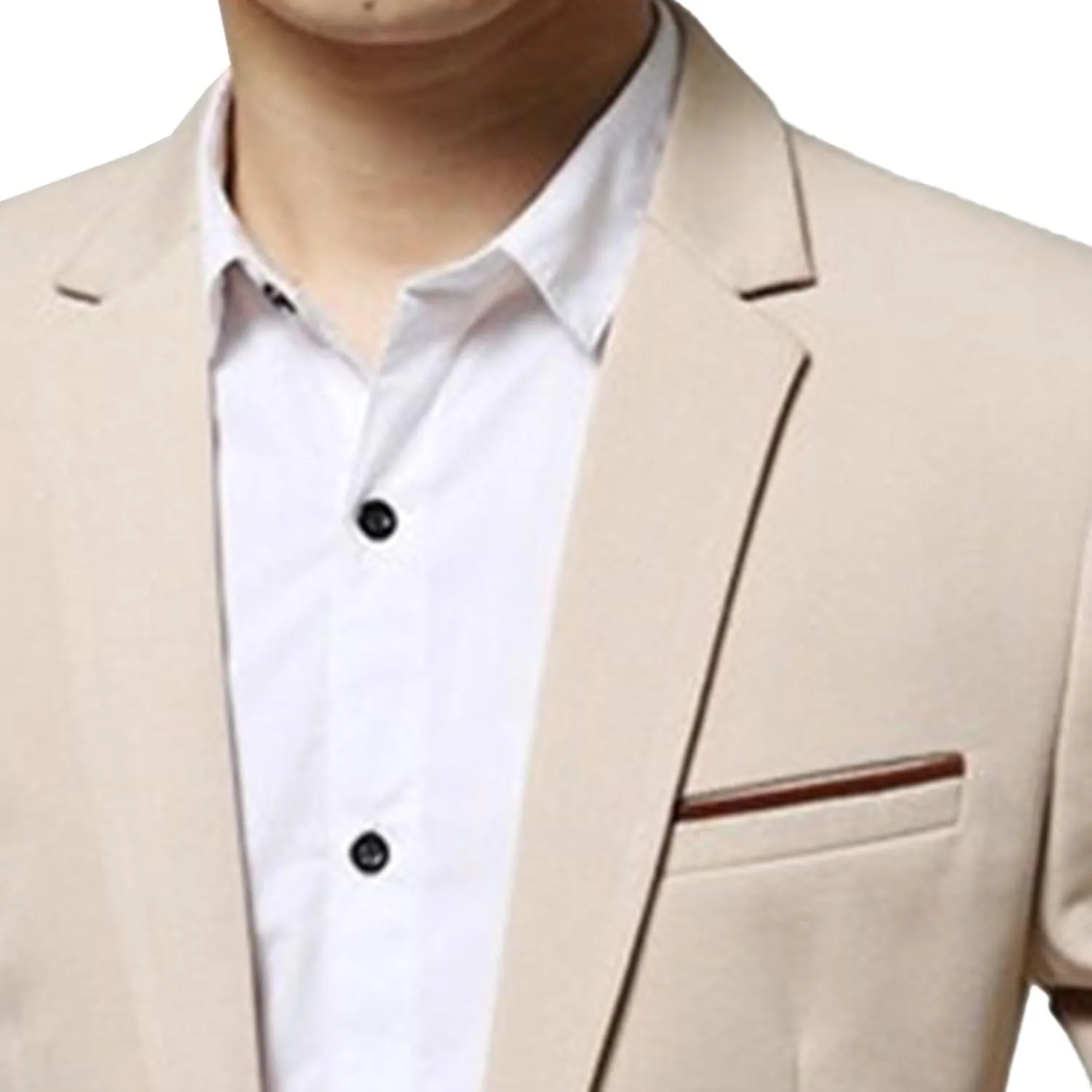 Men's Casual Knit Blazer Jackets 1 Button Lightweight Sport Suit Coats Business Slim Fit Suit Jacket