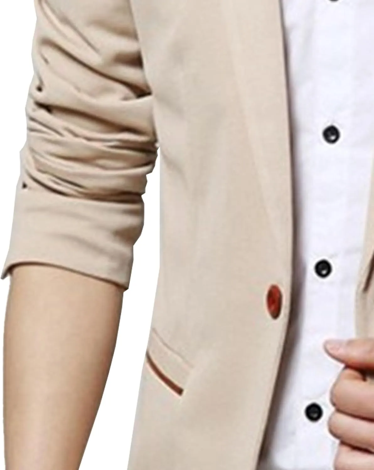 Men's Casual Knit Blazer Jackets 1 Button Lightweight Sport Suit Coats Business Slim Fit Suit Jacket