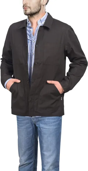 Mens Casual Lightweight Jacket Cotton Overshirts Button Down Shirt Jackets Regular & Big-tall Shacket Jacket
