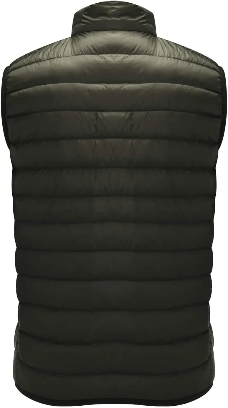 Mens Casual Puffer Vest Quilted Padded Vest Sleeveless Zip Up Down Jacket Lightweight Winter Gilet Warm Outwear