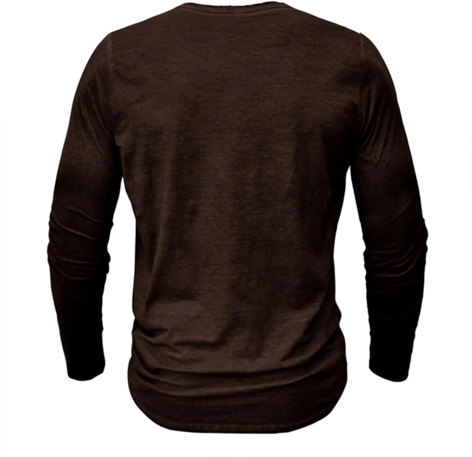 Mens Cotton Casual Henley Polo Shirts Long Sleeve Classic Button Collared Cotton Tops Lightweight Basic Golf Shirts