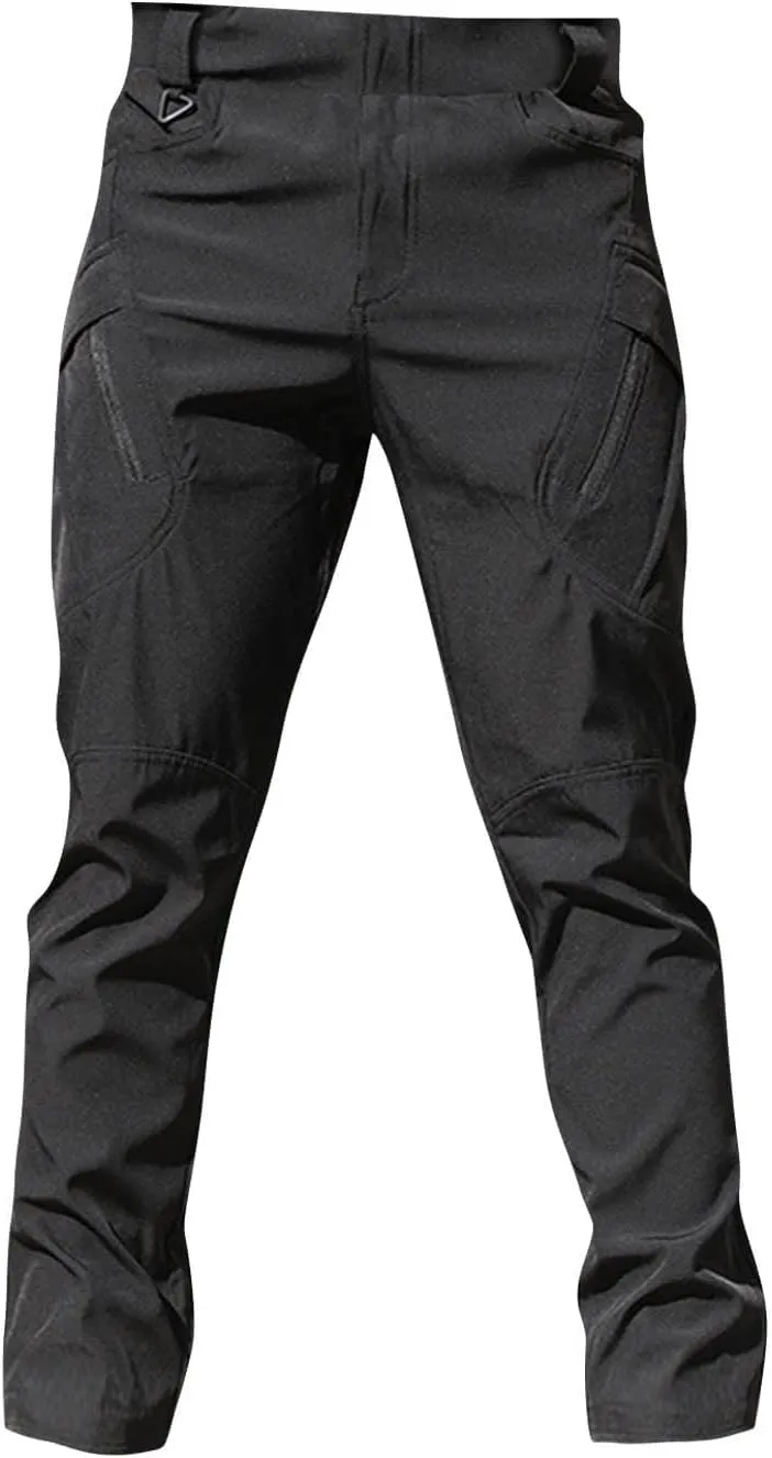 Men's Cotton Hiking Tactical Pants Lightweight Stretch Military Combat Cargo Work Pants Cargo Trekking Trousers