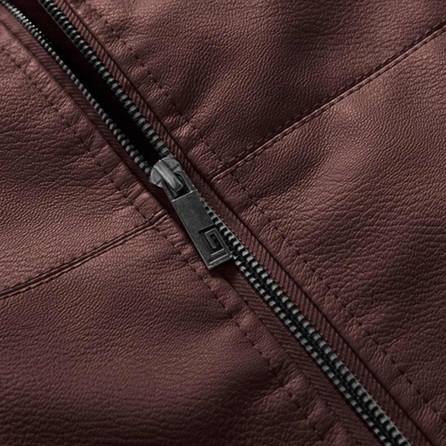 Mens Faux Leather Jacket with Hood Motorcycle Jacket Casual Warm Winter Coat Zipper Lightweight Biker Outwear Hoodies