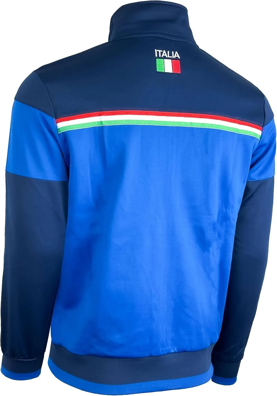 Men's Italy Jacket, Full Zip Italia Soccer Track Jacket With Zipper Pockets