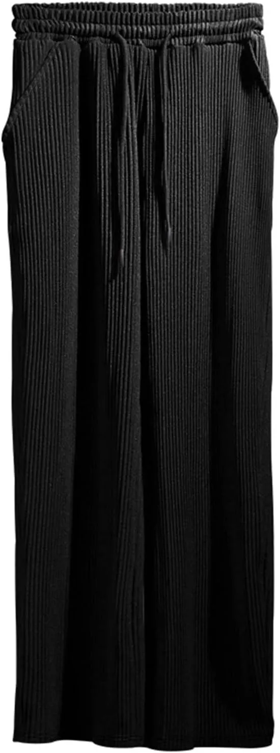 Mens Lightweight Hiking Travel Pants Athletic Breathable Fishing Active Jogger Leisure Pants Drawstring Tactical Solid Pants